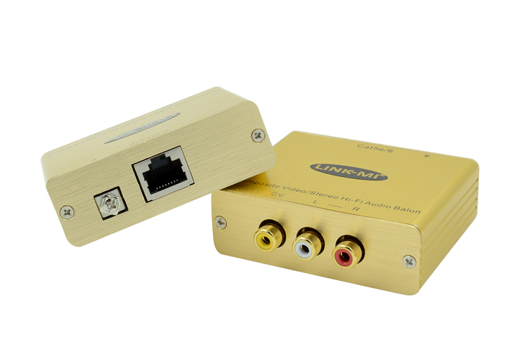 LINK-MI LM-CVHFB Composite Video/Stereo Hi-Fi Audio Balun Extender