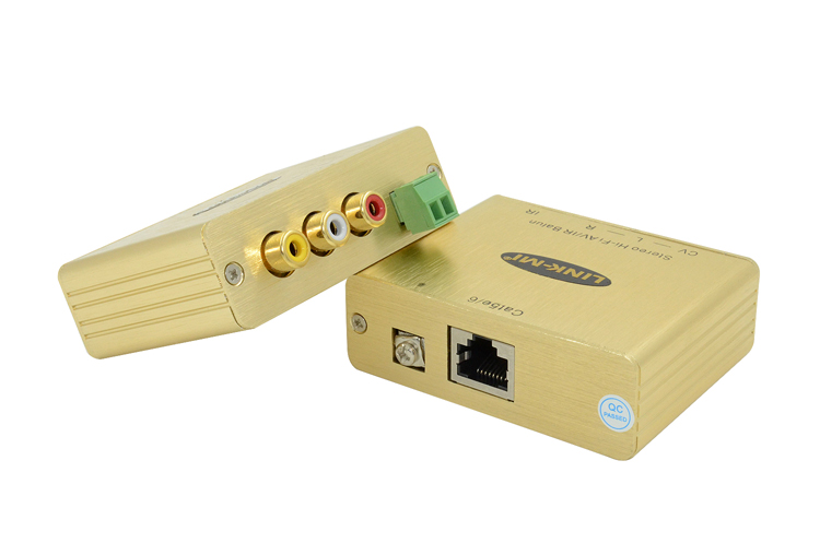 LINK-MI LM-CVHFIRB Composite Video,Stereo Hi-Fi Audio /IR Pass-Thru Balun Extender